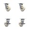 Service Caster 5 Inch Nylon Swivel Caster Set with Roller Bearings 2 Brakes SCC-30CS520-NYR-2-TLB-2 - alternate 3